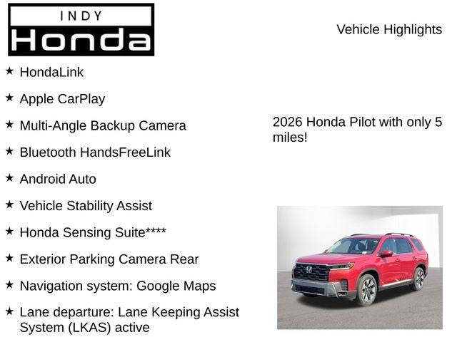2026 Honda Pilot Elite