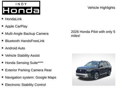 2026 Honda Pilot Elite