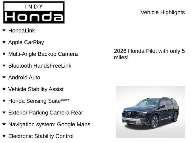 2026 Honda Pilot Elite