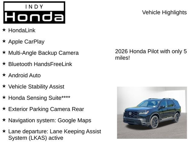 2026 Honda Pilot Black Edition