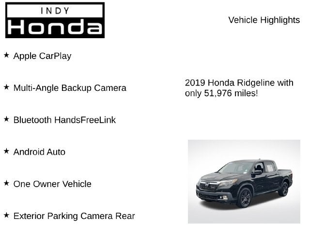 2019 Honda Ridgeline Sport