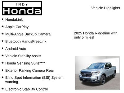 2025 Honda Ridgeline Sport