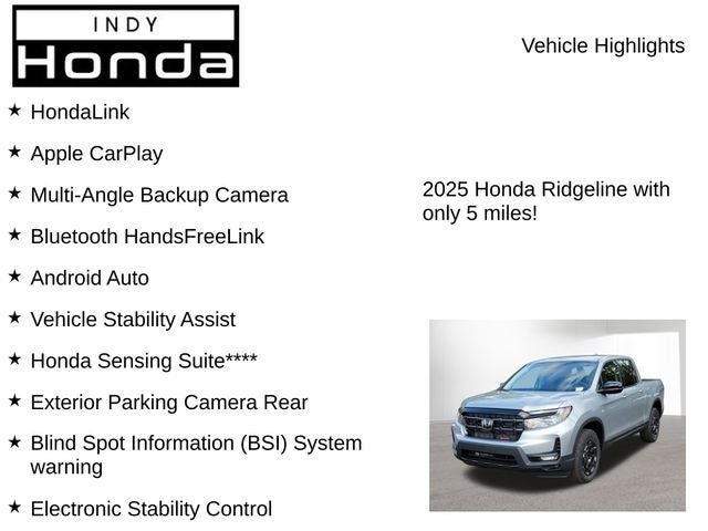 2025 Honda Ridgeline Sport