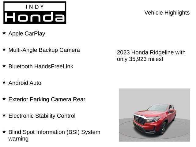2023 Honda Ridgeline RTL