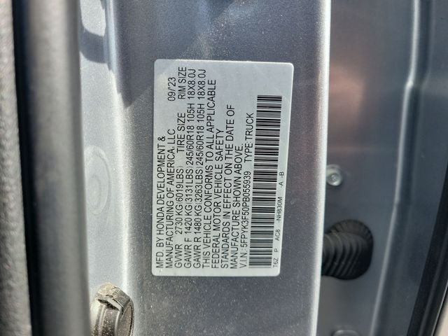 2023 Honda Ridgeline RTL