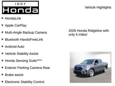 2026 Honda Ridgeline RTL