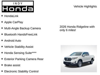 2026 Honda Ridgeline RTL