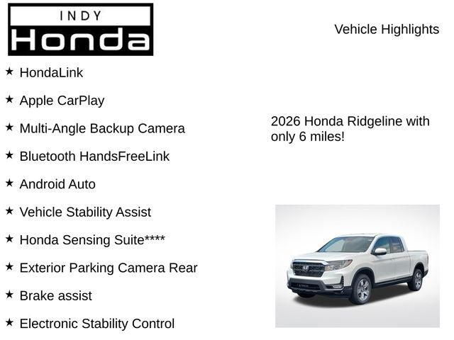 2026 Honda Ridgeline RTL