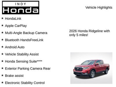 2026 Honda Ridgeline RTL