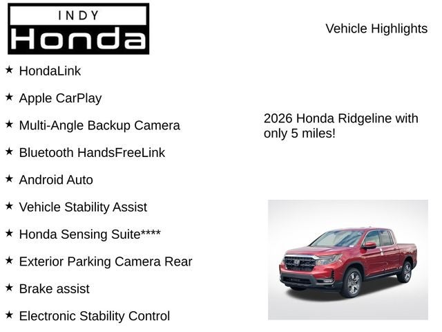 2026 Honda Ridgeline RTL