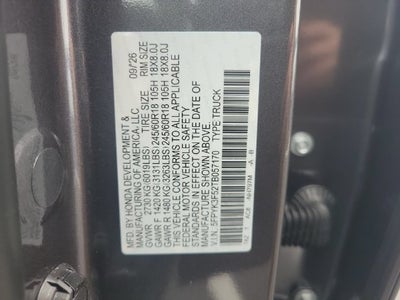 2026 Honda Ridgeline RTL