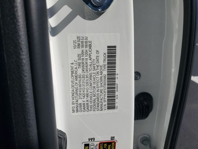 2026 Honda Ridgeline RTL