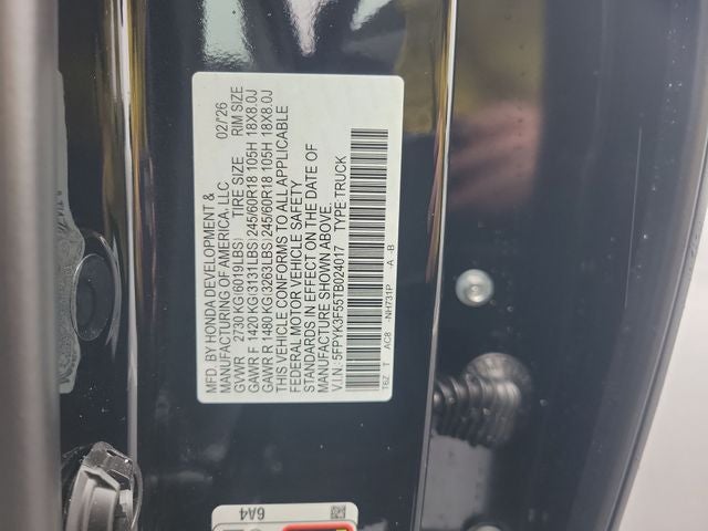 2026 Honda Ridgeline RTL