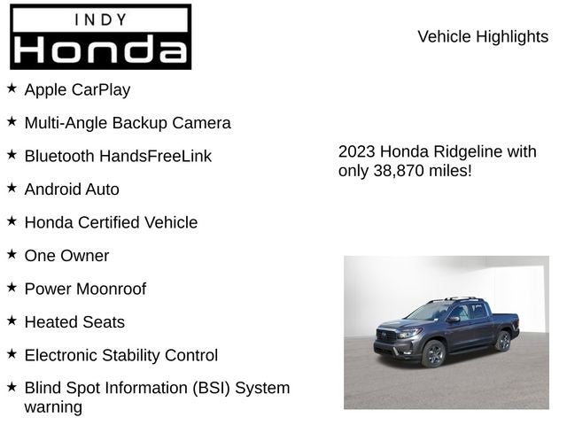 2023 Honda Ridgeline RTL
