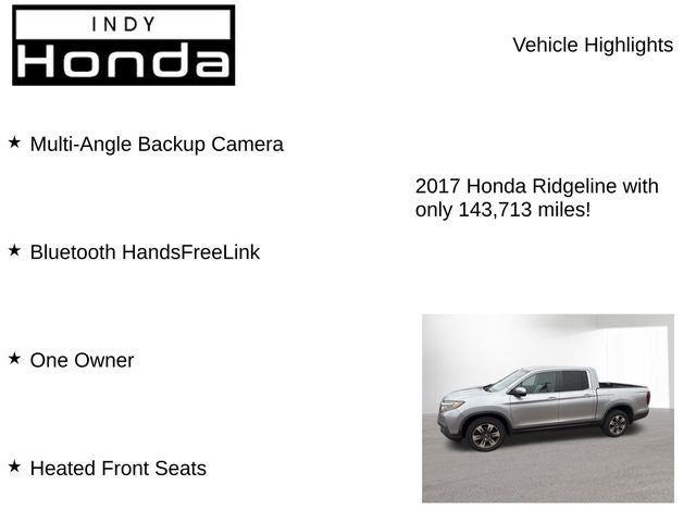 2017 Honda Ridgeline RTL