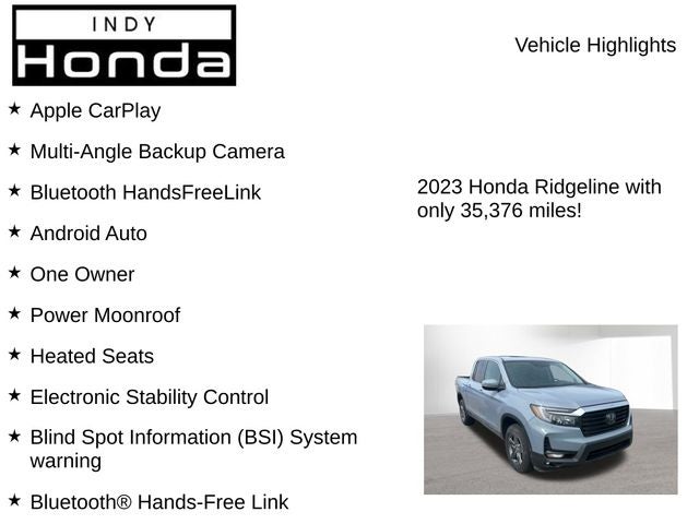 2023 Honda Ridgeline RTL