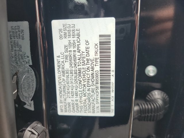 2026 Honda Ridgeline RTL