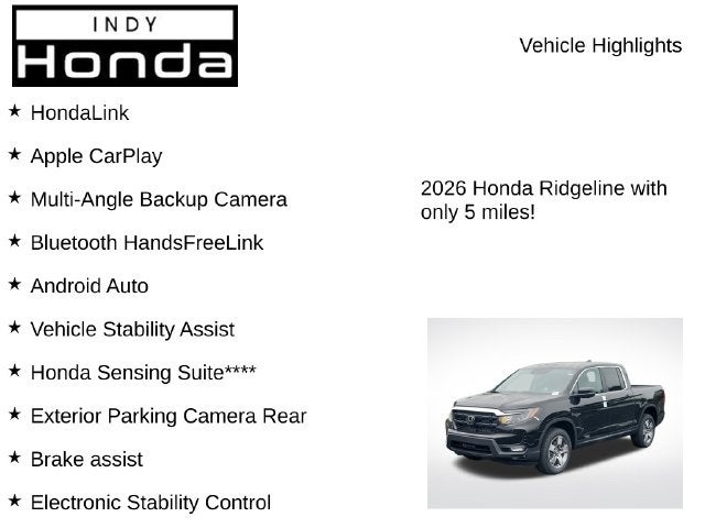 2026 Honda Ridgeline RTL
