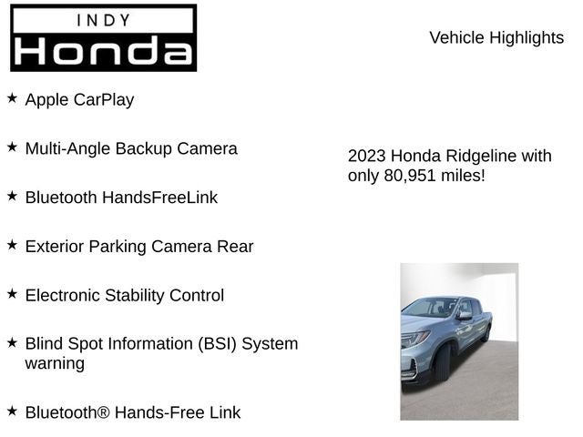 2023 Honda Ridgeline RTL