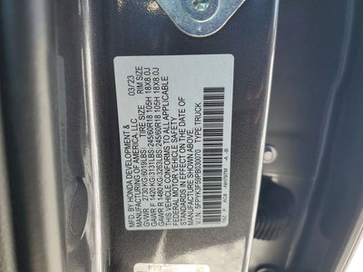 2023 Honda Ridgeline RTL