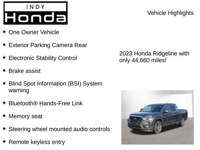 2023 Honda Ridgeline RTL
