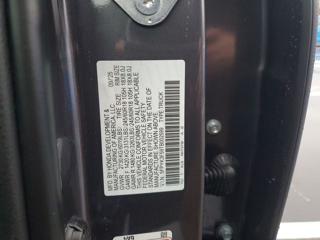 2026 Honda Ridgeline RTL