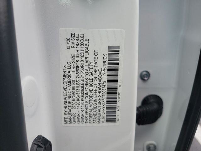 2026 Honda Ridgeline RTL