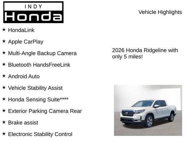 2026 Honda Ridgeline RTL