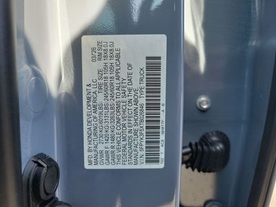 2026 Honda Ridgeline RTL