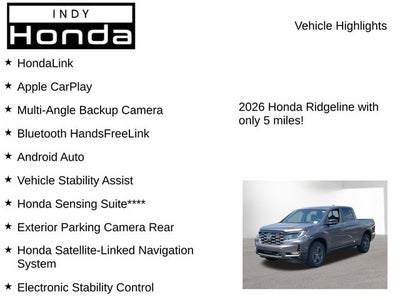 2026 Honda Ridgeline TrailSport