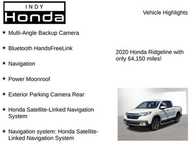 2020 Honda Ridgeline RTL-E