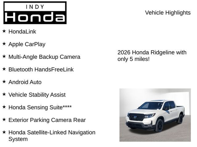 2026 Honda Ridgeline Black Edition