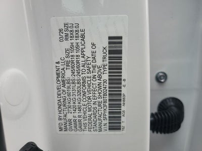 2026 Honda Ridgeline Black Edition