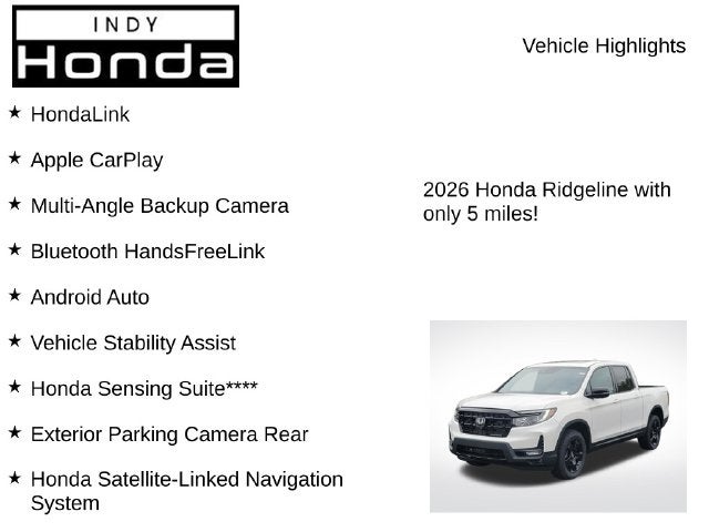 2026 Honda Ridgeline Black Edition