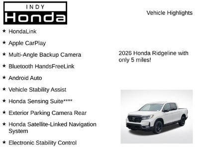 2026 Honda Ridgeline Black Edition