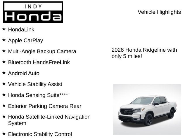 2026 Honda Ridgeline Black Edition