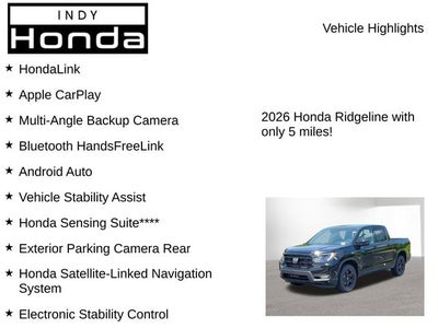 2026 Honda Ridgeline Black Edition