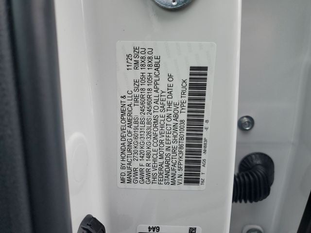 2026 Honda Ridgeline Black Edition