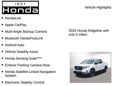2026 Honda Ridgeline Black Edition