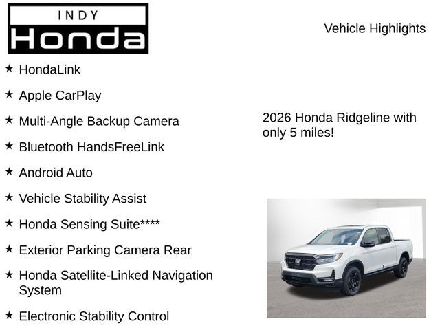 2026 Honda Ridgeline Black Edition