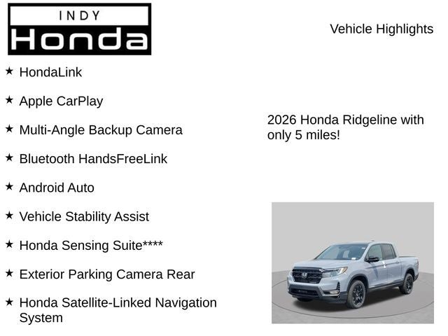 2026 Honda Ridgeline Black Edition