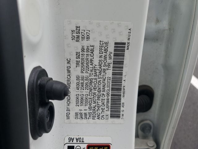 2016 Honda CR-V Touring