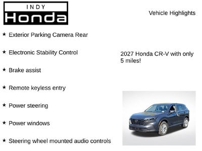 2027 Honda CR-V LX