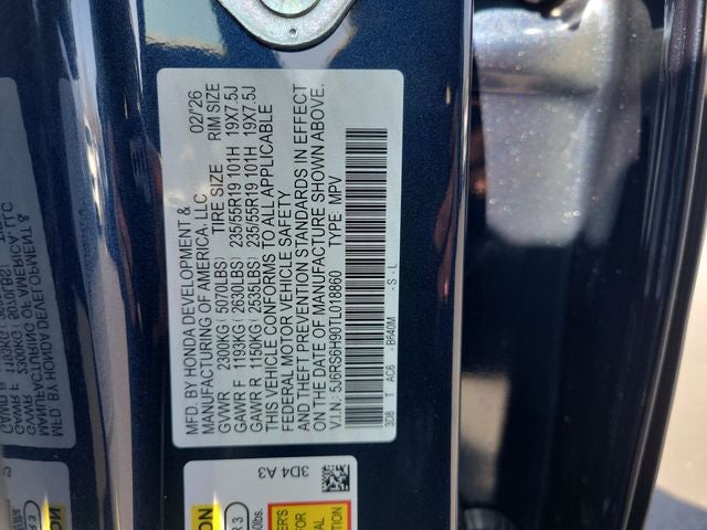 2026 Honda CR-V Hybrid Sport Touring