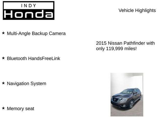 2015 Nissan Pathfinder Platinum