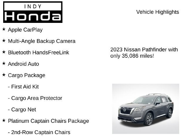 2023 Nissan Pathfinder Platinum