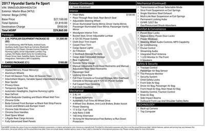 2017 Hyundai Santa Fe Sport 2.4 Base