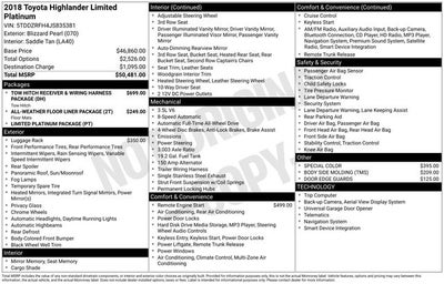 2018 Toyota Highlander Limited