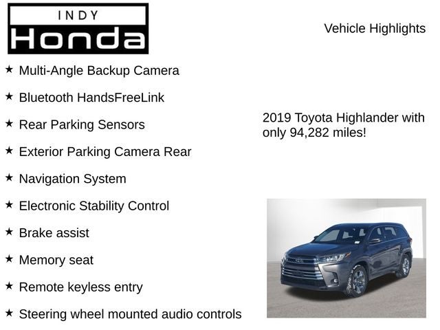 2019 Toyota Highlander Limited