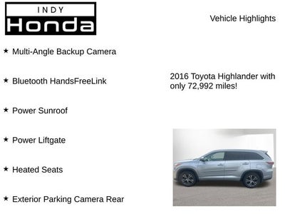 2016 Toyota Highlander XLE V6